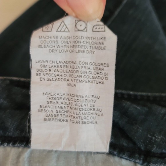 Aura Womens Bootcut Leg Rhinestones Jeans Size 8 S Dark Wash Western Denim - Picture 15 of 15